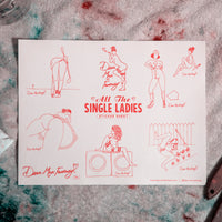 'All The Single Ladies' Sticker Sheet