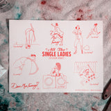 'All The Single Ladies' Sticker Sheet