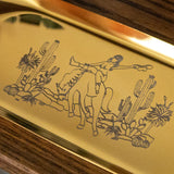 Gold 'Cowgirl' Tray