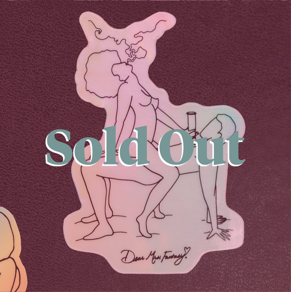 'Hit it and Quit it' Holographic Sticker