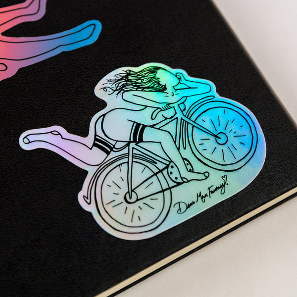 'Bicycle Day' Holographic Sticker