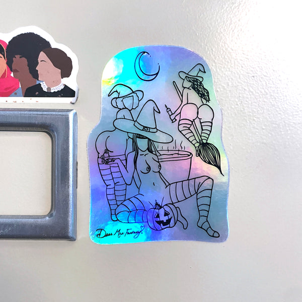 'Witches Brew' Holographic Sticker